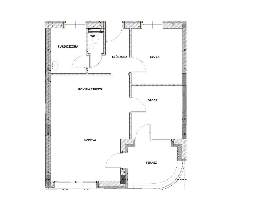 דברצן Hatvan Corner Apartments מראה חיצוני תמונה